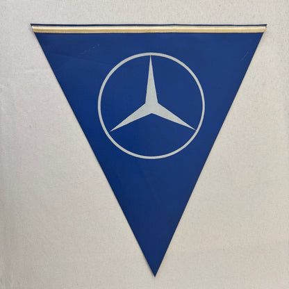 Vintage Mercedes Benz Flag Pennant Star Logo
