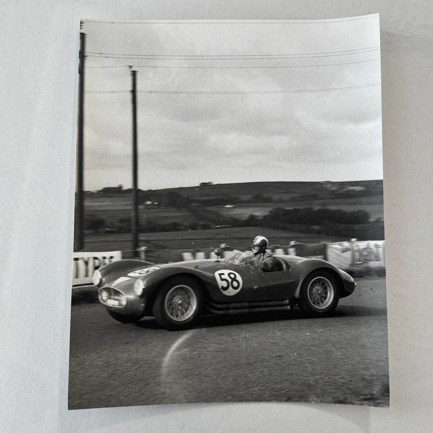 1954 Dundrod TT Racing Photo Maserati A6GCS Photograph Motorsport Modern Print