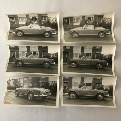 Vintage Alfa Romeo Convertible Photo Photograph Print Lot of 19 w/ Negatives 
