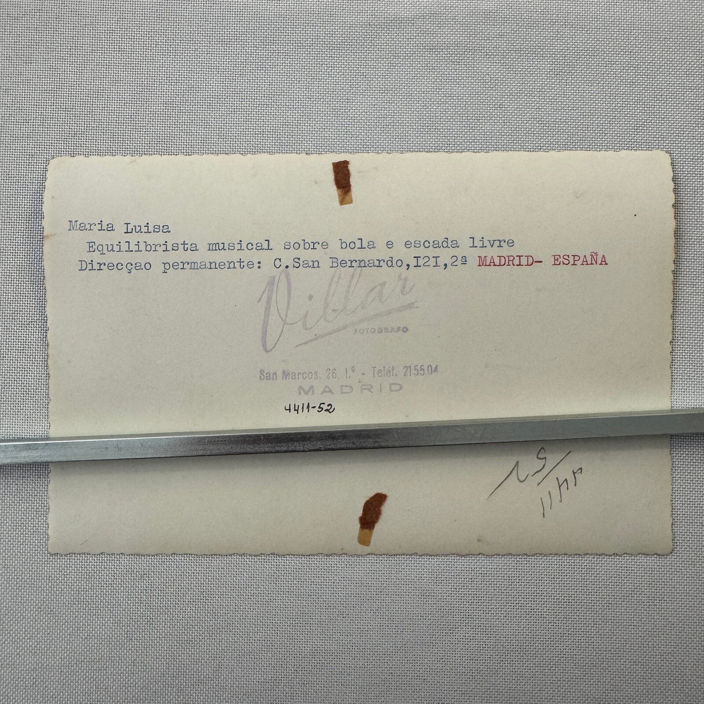 Circus Balancing Act Accordion Photo Photograph Maria Luisa Madrid Spain