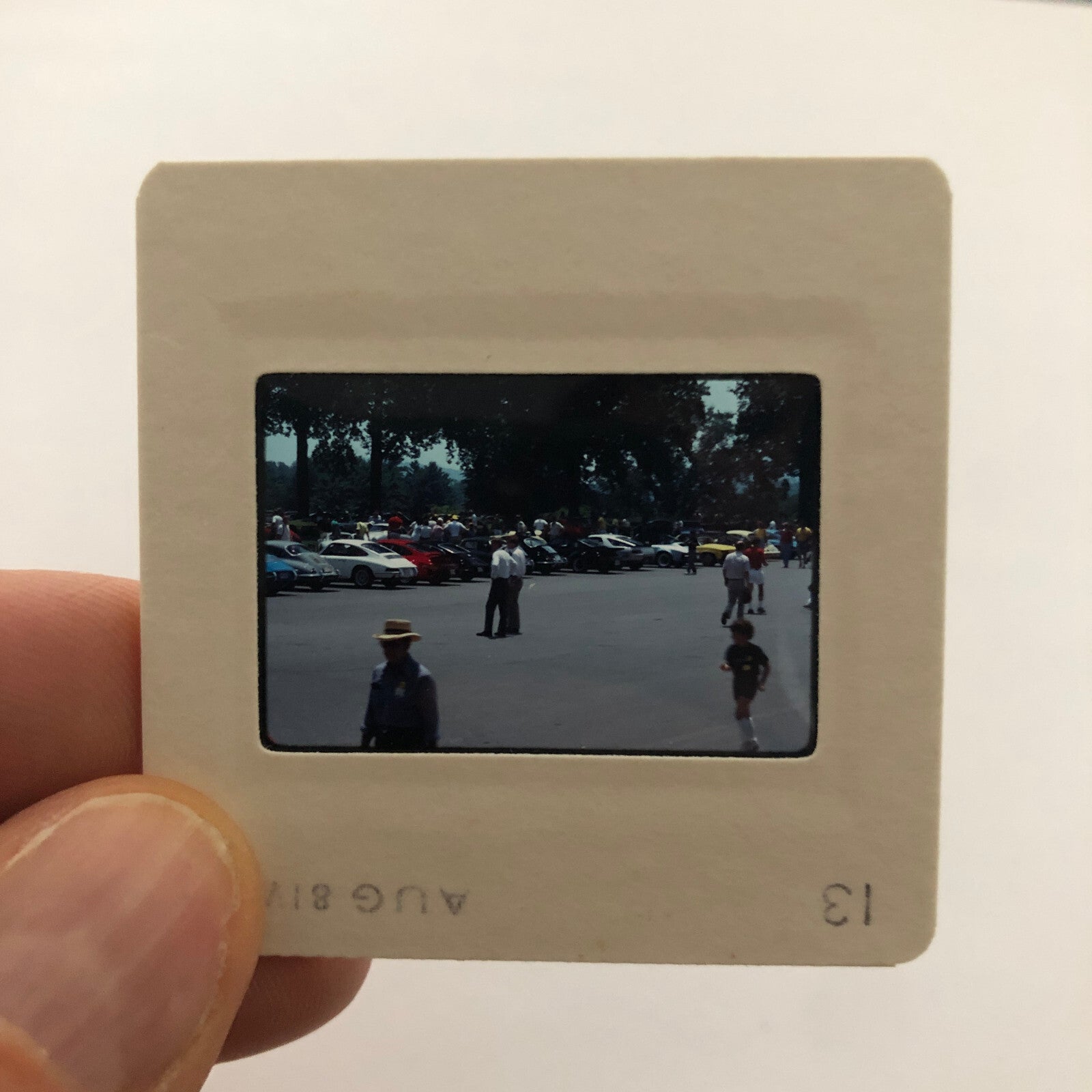 Porsche 911 Car Show 35mm Photo Slide Vintage 1981