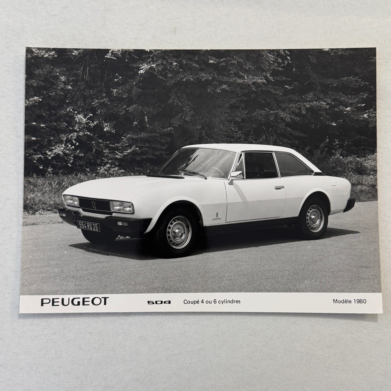 1980 Peugeot 504 Coupe Factory Press Photo Photograph Vintage