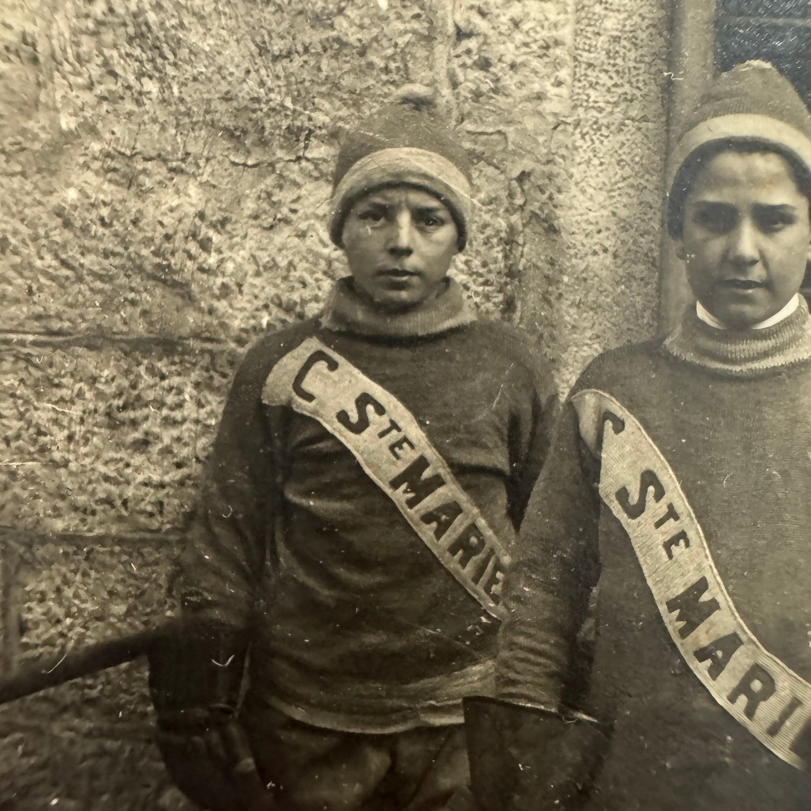 Antique Hockey RPPC Real Photo Postcard Post Card Amateur Team Players