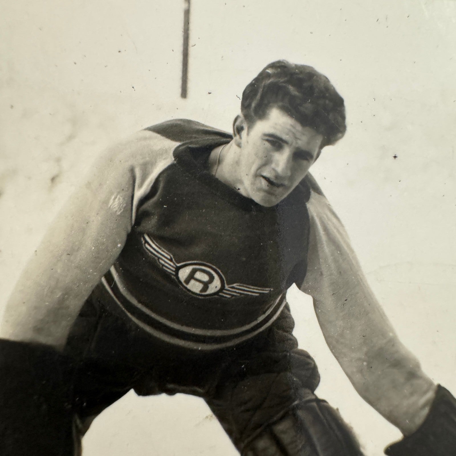 Antique Hockey RPPC Real Photo Postcard Post Card Amateur Team Players Goalie