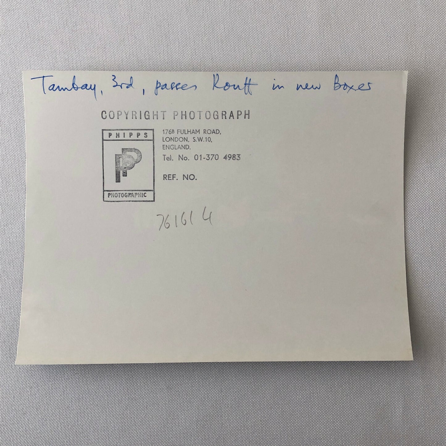 Vintage 1976 Formula 2 F2 Thruxton Grand Prix Racing Photo Photograph ELF Tambay