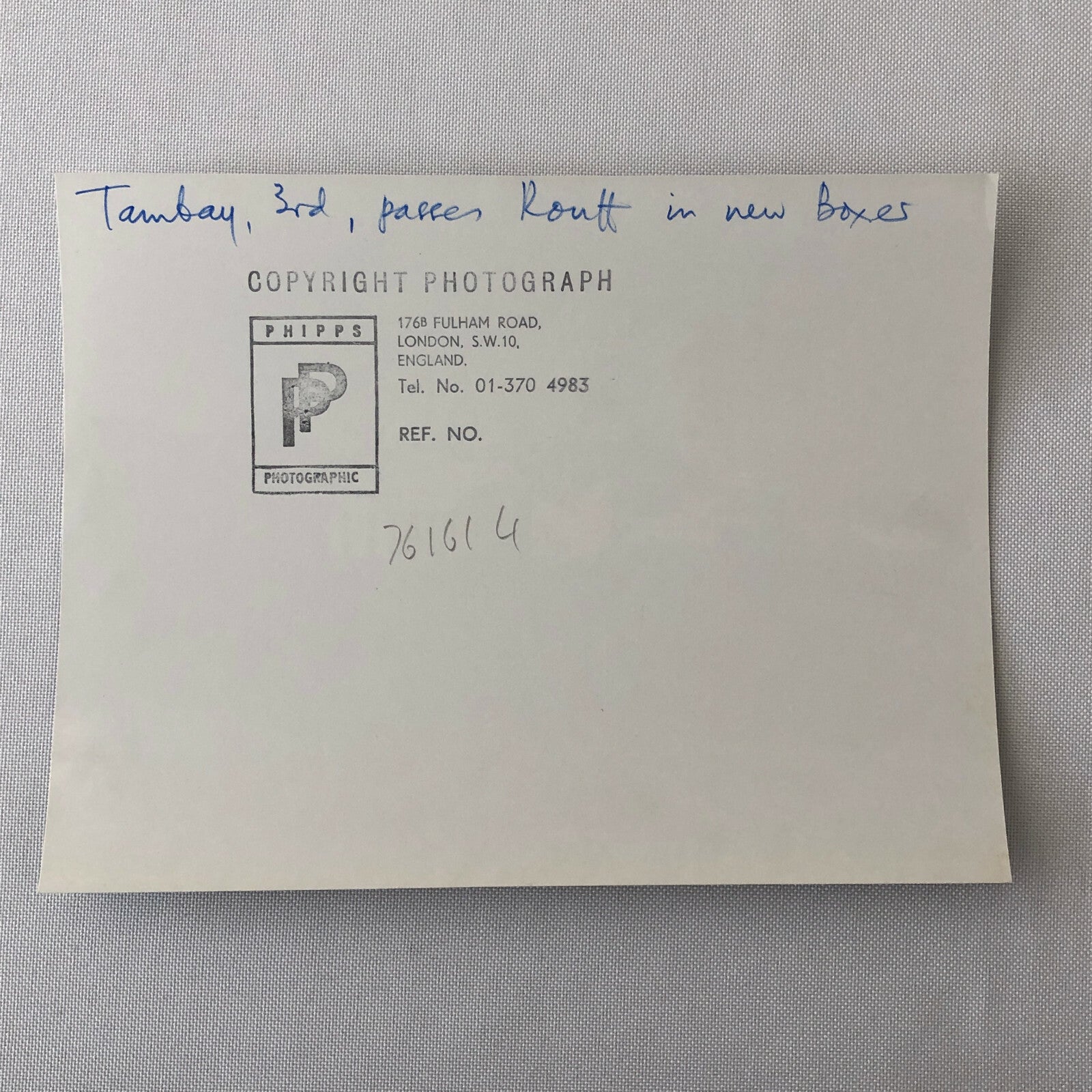 Vintage 1976 Formula 2 F2 Thruxton Grand Prix Racing Photo Photograph ELF Tambay