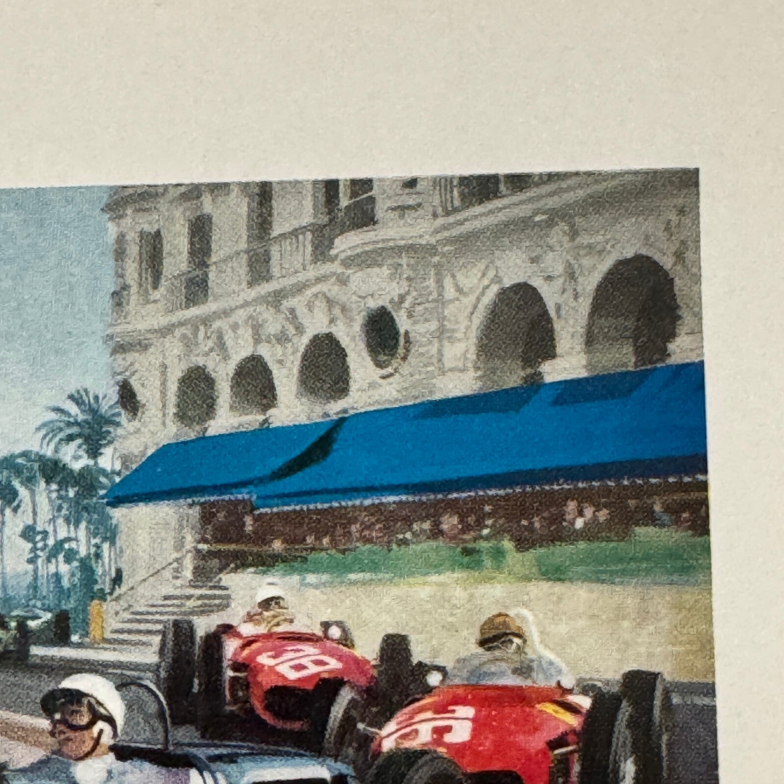 Stirling Moss Lotus Climax Richie Ginther Ferrari Racing Illustration Print