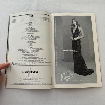 Speaking in Tongues Cast Signed Program Playbill Karen Allen and More 2001