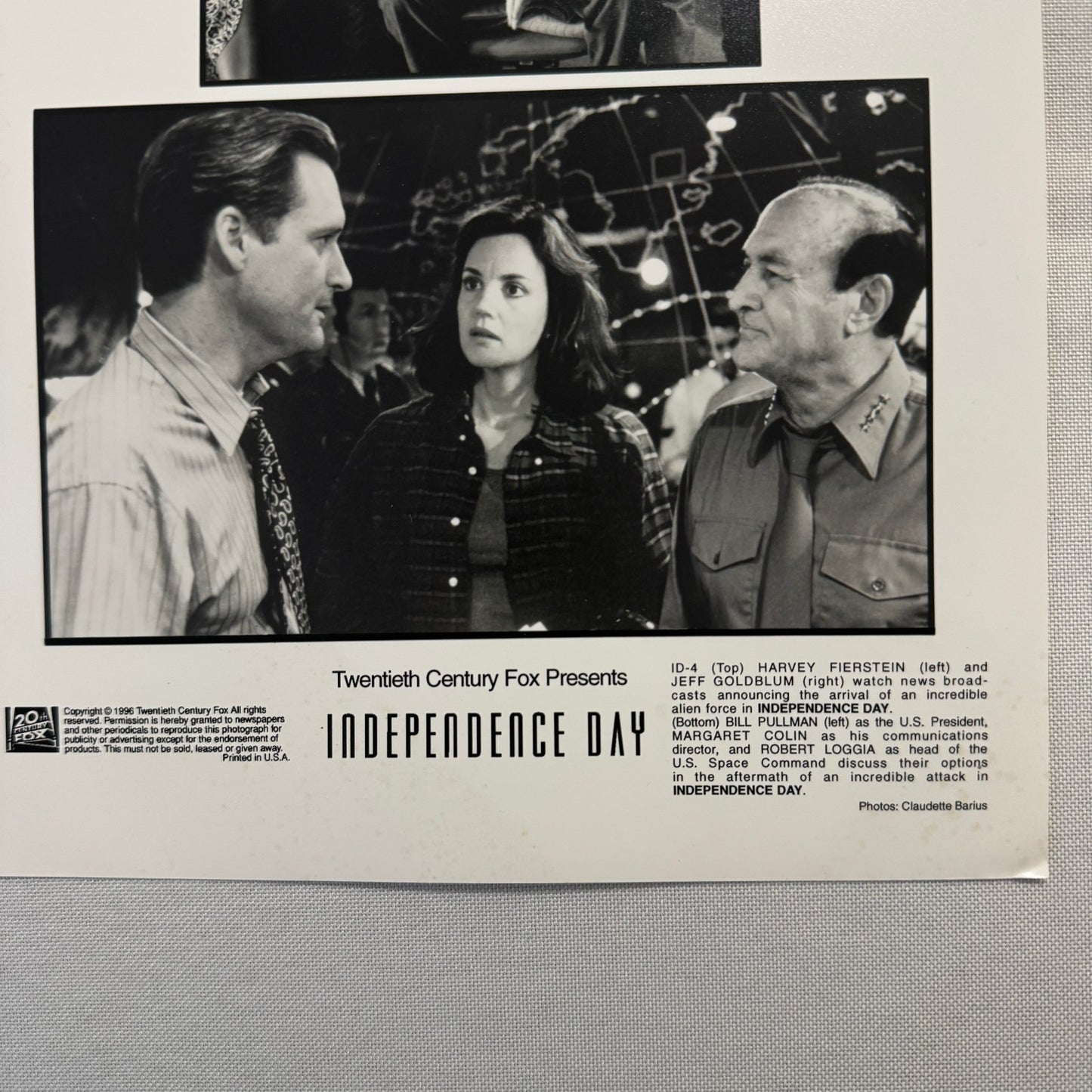 Independence Day Movie Press Publicity Photo Print Lot 2x Photograph 1996
