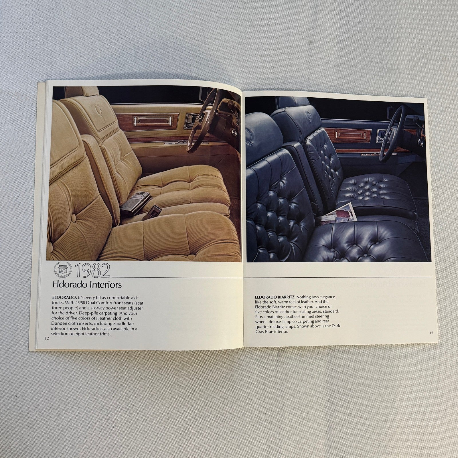 1982 Cadillac Car Sales Brochure Catalog Fleetwood Brougham Eldorado DeVille