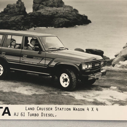 Toyota Land Cruiser Station Wagon 4x4 Turbo Factory Press Photo Photograph Print