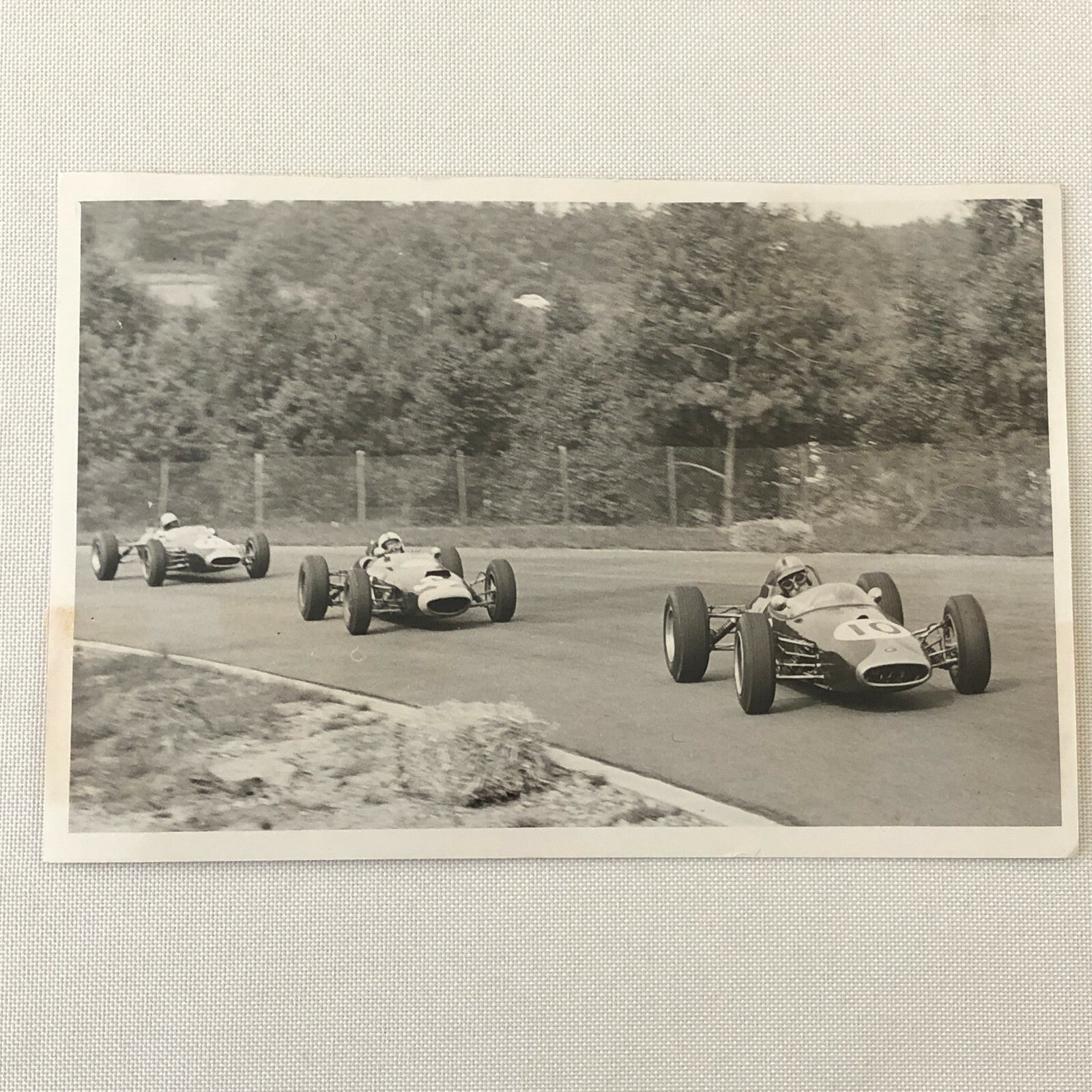 Vintage Car Racing Photo Photograph Denny Hulme Dick Attwood Alan Rees 