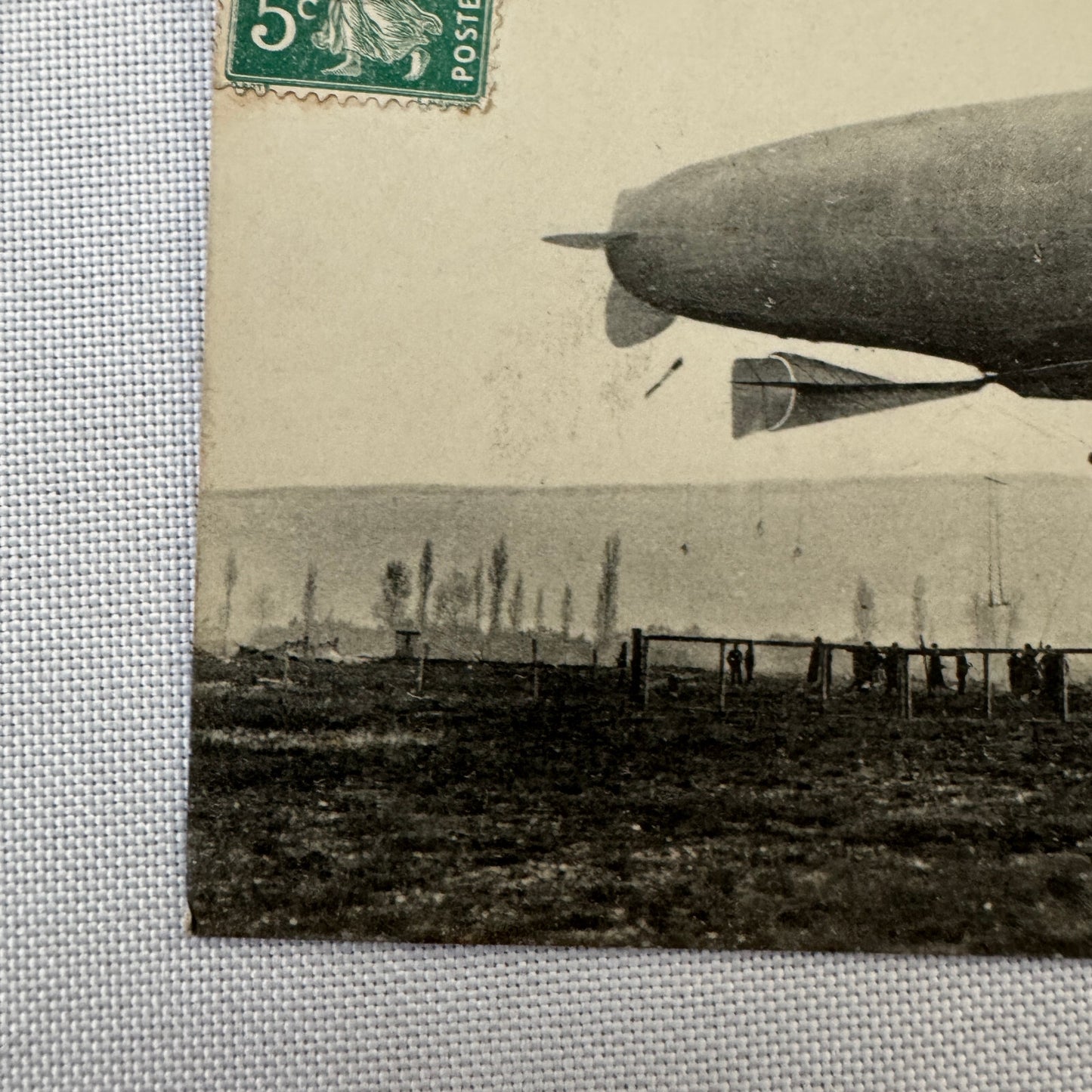 Vintage Military Airship Dirigible Zeppelin Patrie Postcard Post Card French