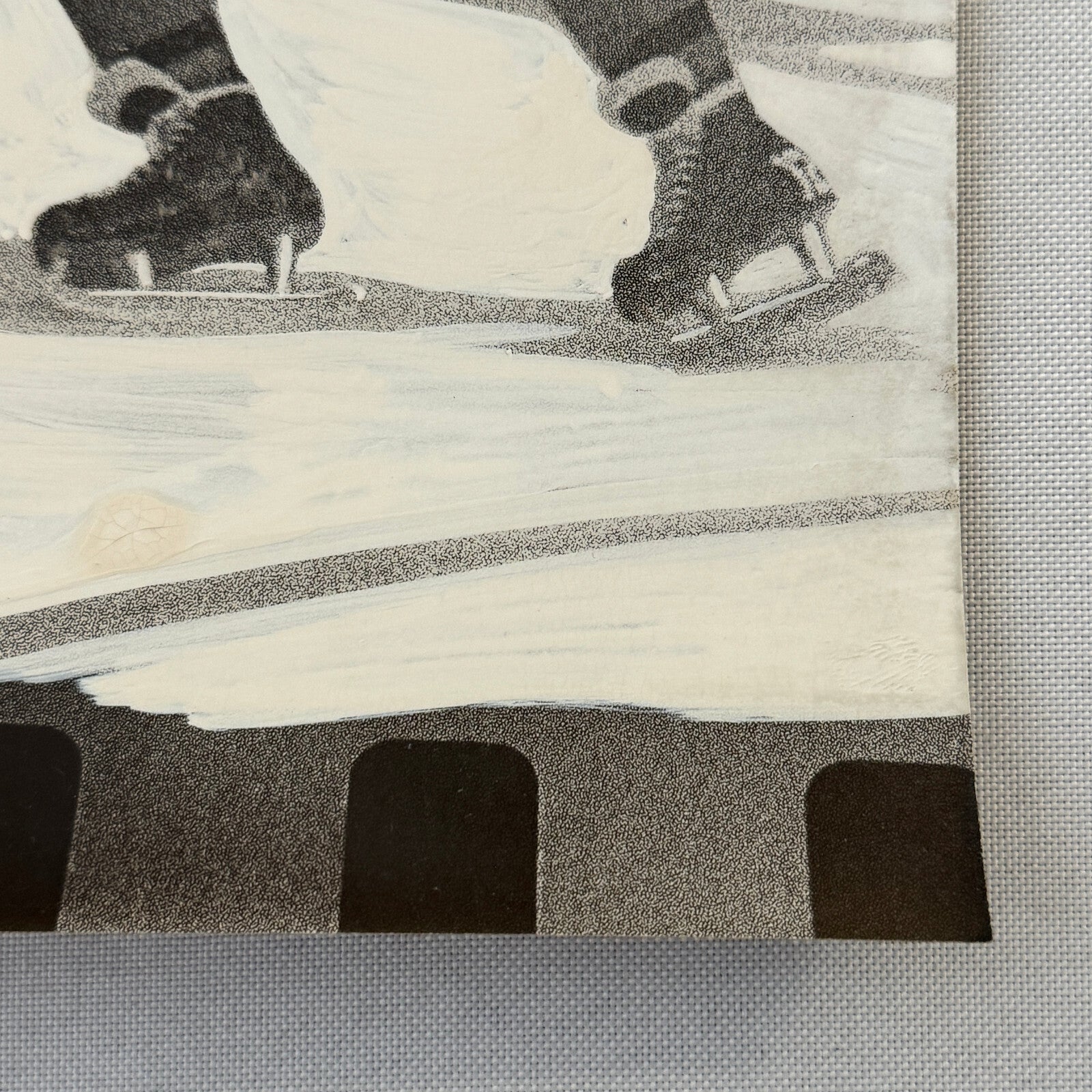 Detroit Red Wings Hockey Player Photo Photograph Vintage Mockup Bruce MacGregor