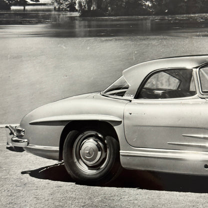Mercedes Benz 300 SL Car Factory Photo Photograph Print Vintage