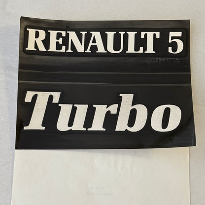 Renault 5 Turbo Car Factory Press Kit Photos Folder Hot Hatch GERMAN