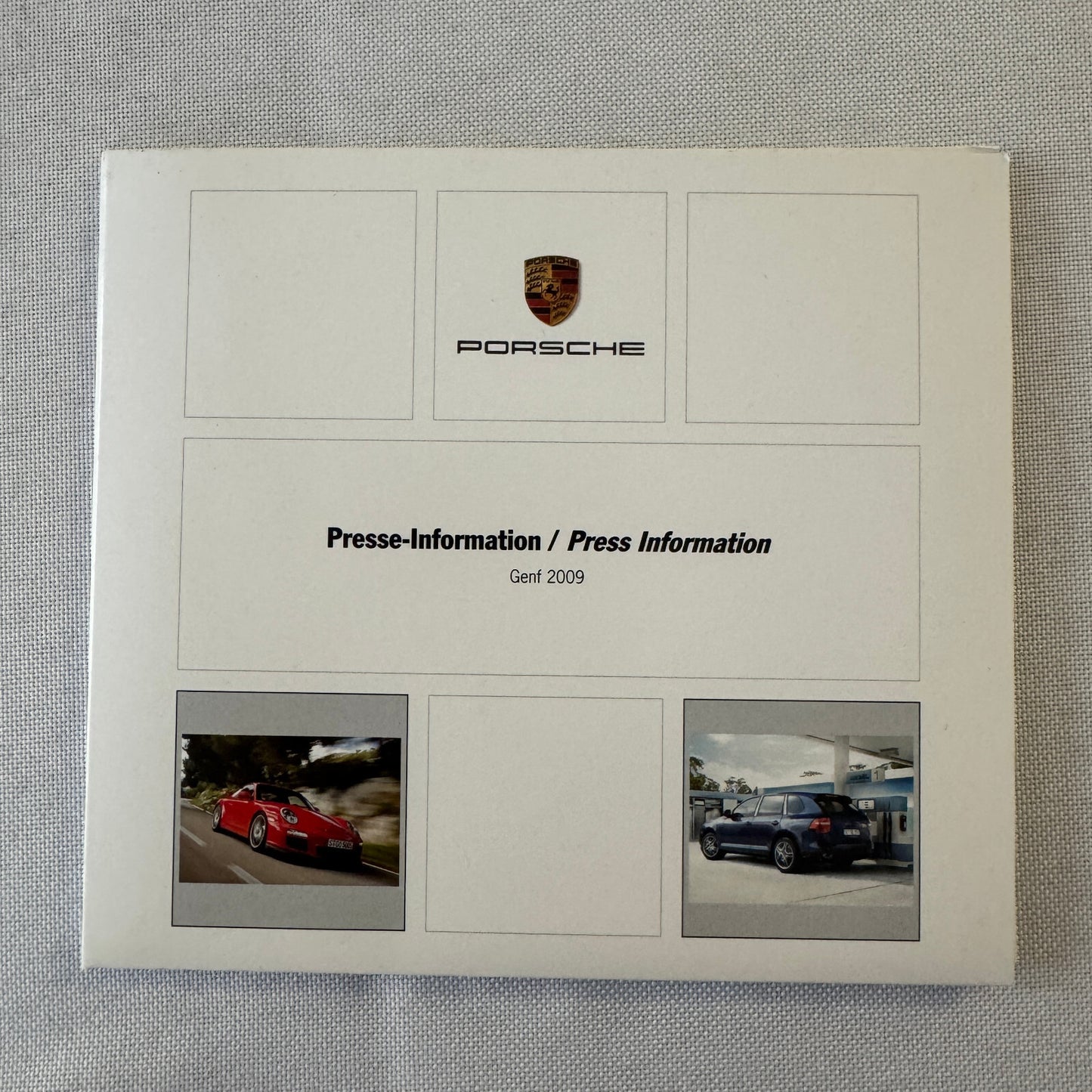 2009 Porsche Press Kit Photo CD Porsche 911 GT3 Cayenne Cayman Boxster S Carrera