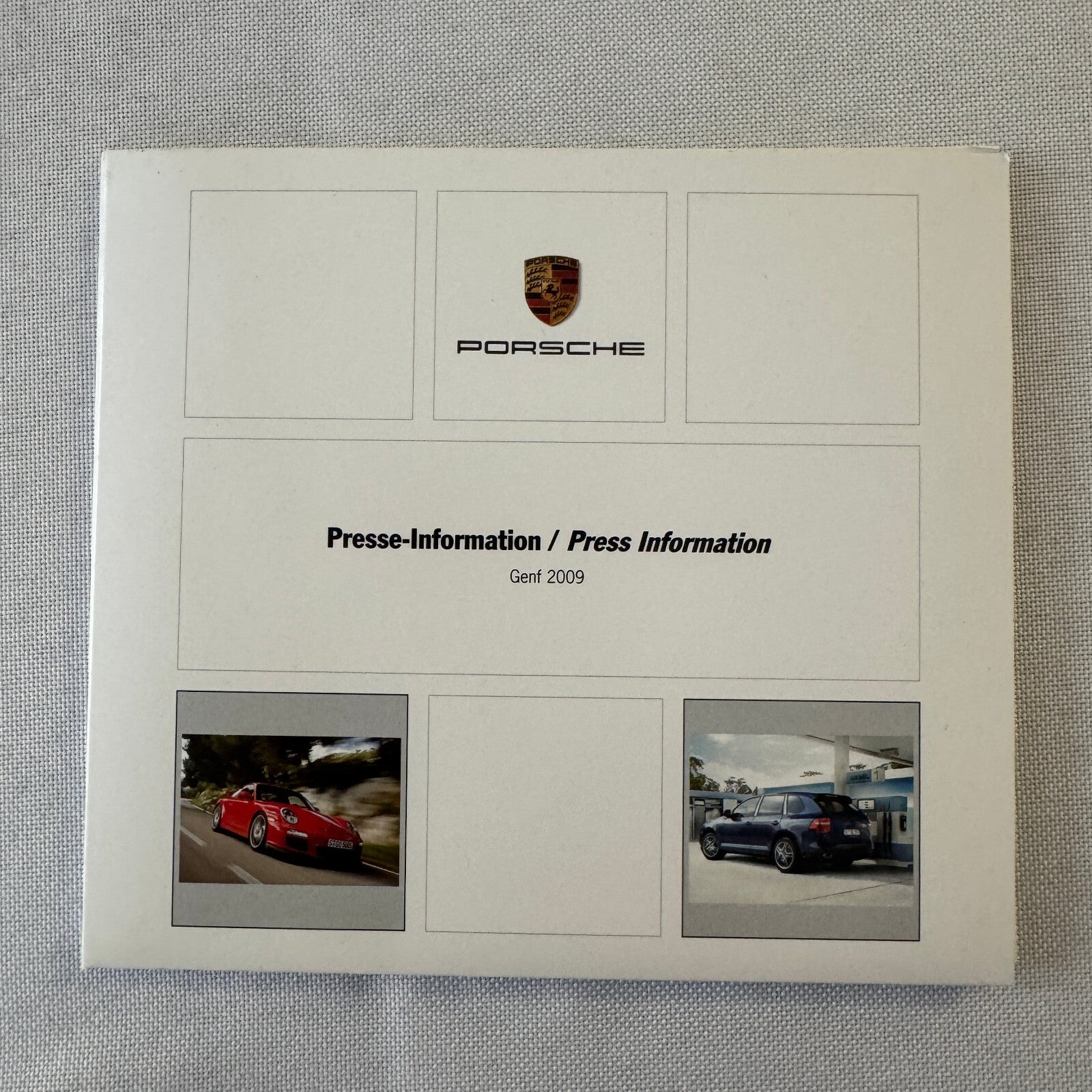 2009 Porsche Press Kit Photo CD Porsche 911 GT3 Cayenne Cayman Boxster S Carrera