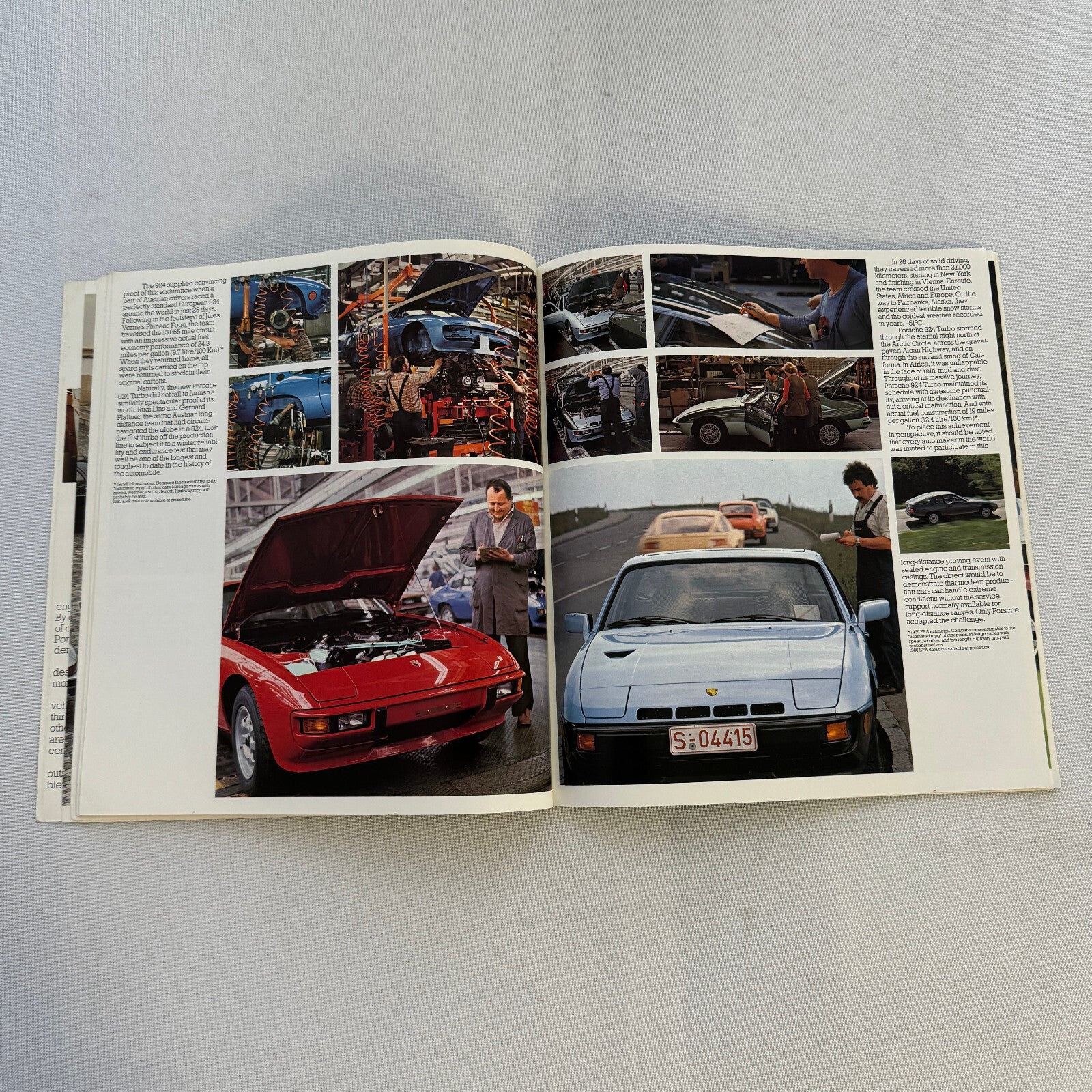 1980 Porsche 924 and 924 Turbo Sales Brochure Catalog Advertising