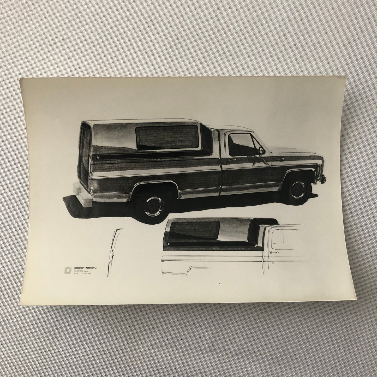 Vintage Car Design Photo Photograph Chevrolet Squarebody Pickup Graphics Package