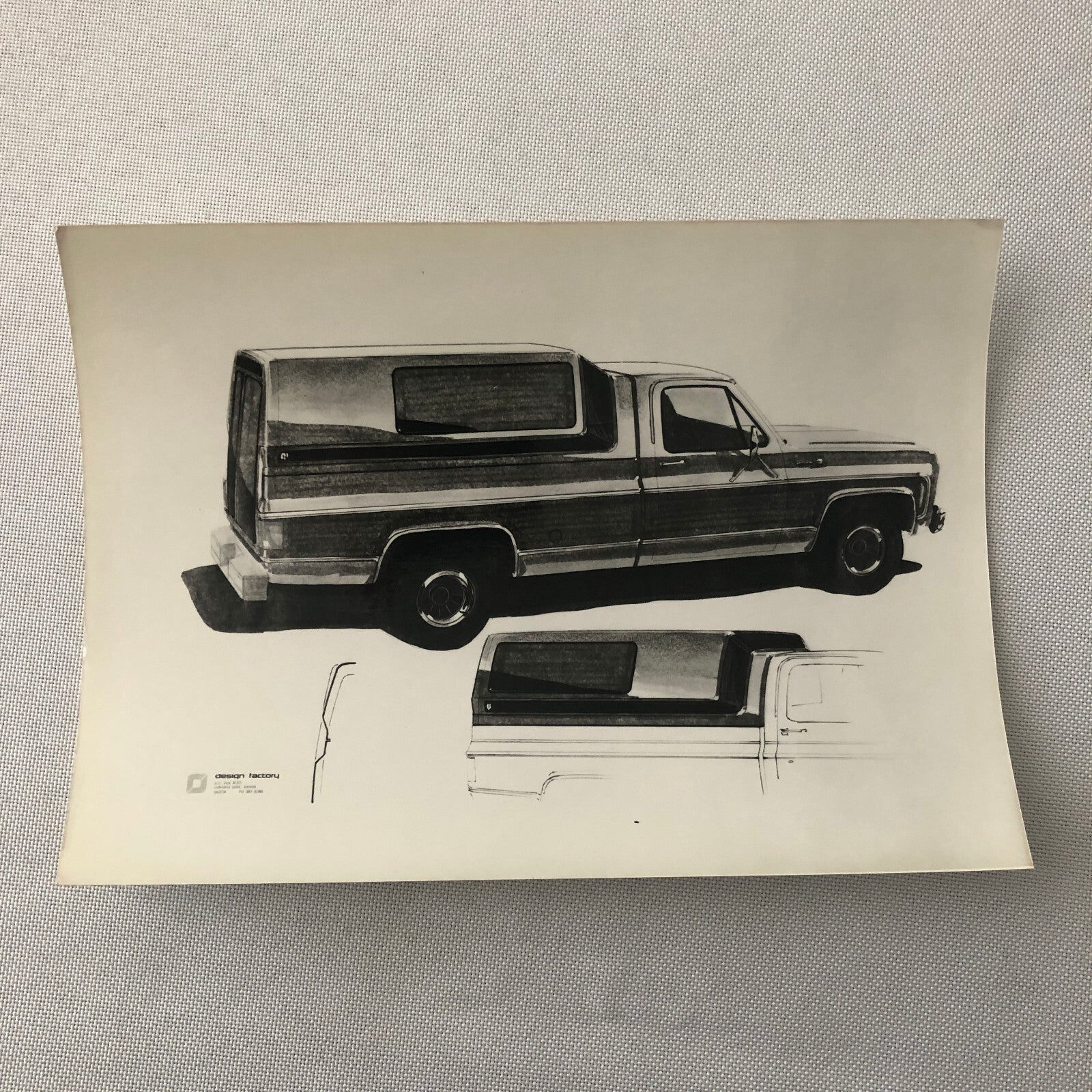 Vintage Car Design Photo Photograph Chevrolet Squarebody Pickup Graphics Package