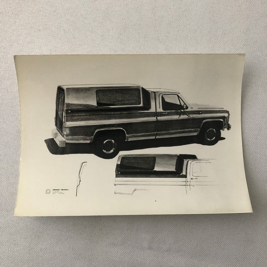 Vintage Car Design Photo Photograph Chevrolet Squarebody Pickup Graphics Package