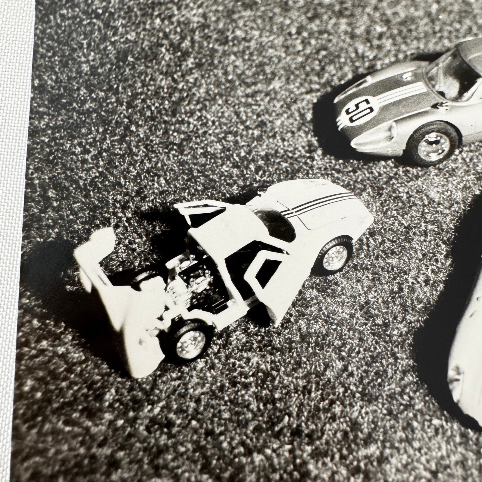 Vintage Porsche Toy Car Photo Photograph Print Lot 3x