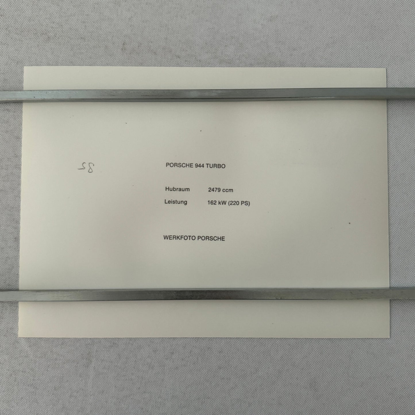 Porsche 944 Turbo Car Factory Press Photo Photograph Werkfoto German