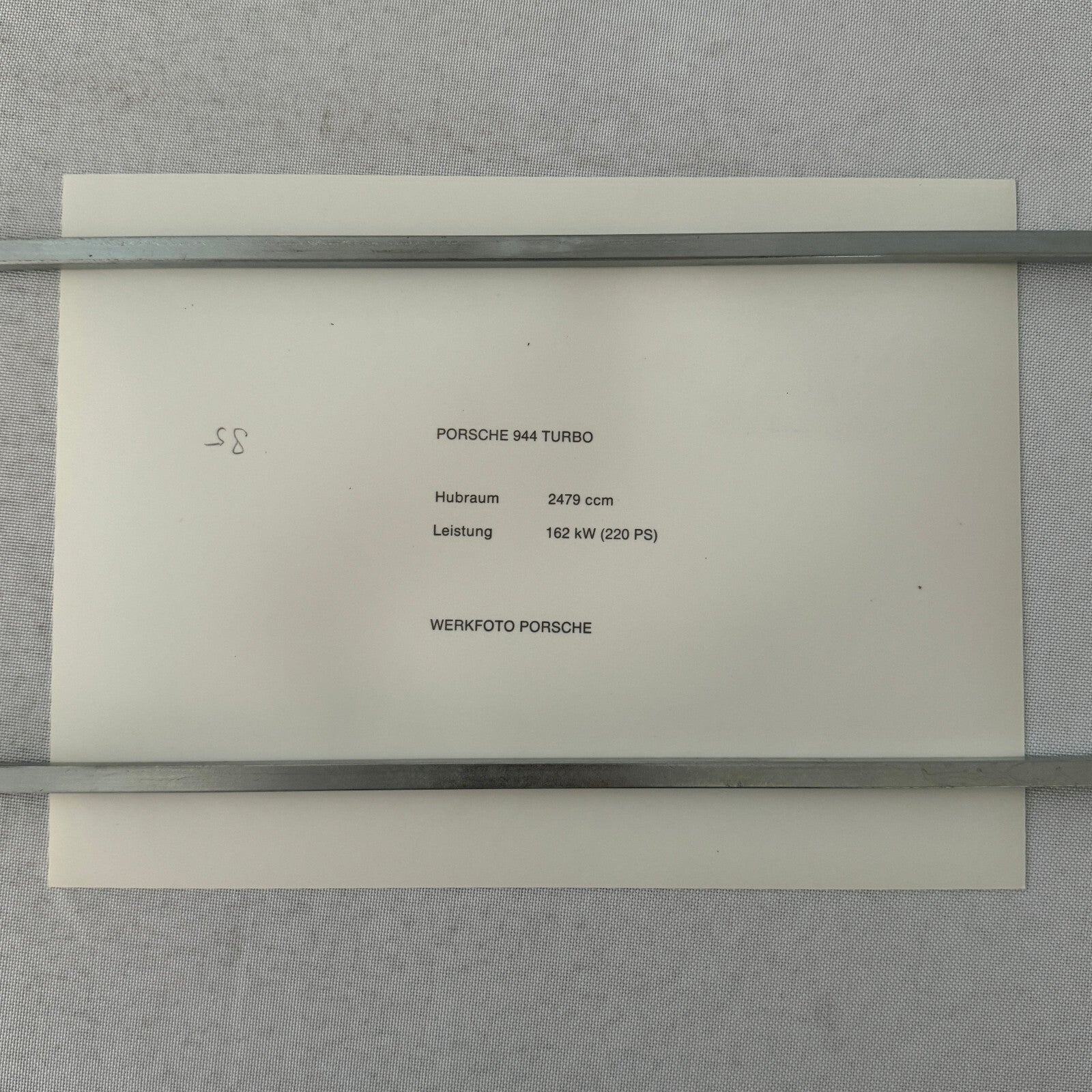 Porsche 944 Turbo Car Factory Press Photo Photograph Werkfoto German