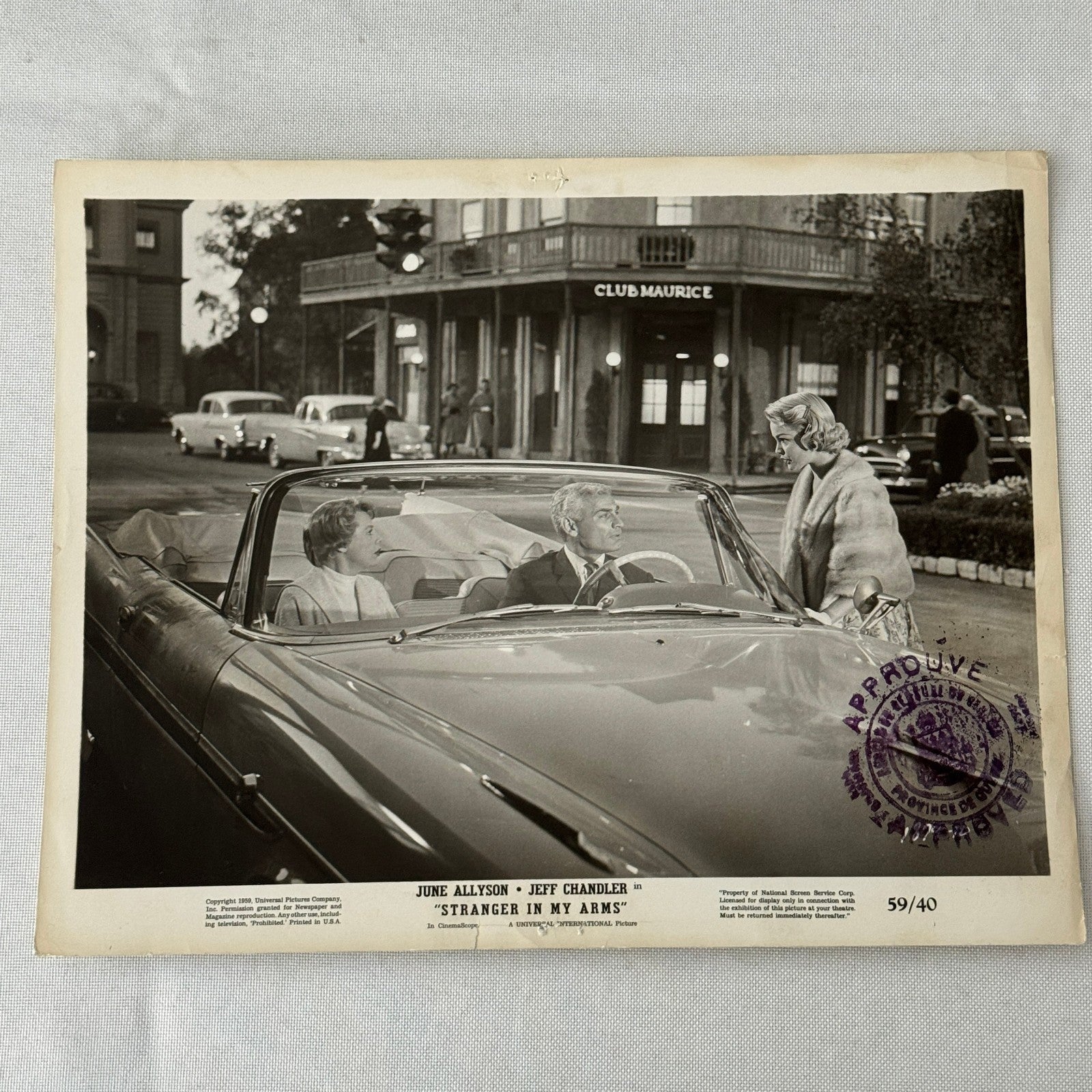 Vintage Movie Still Press Photo Photograph Stranger in My Arms 1959