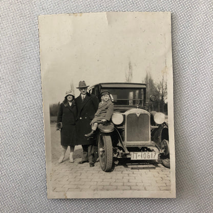 Vintage Car and People Photo Photograph Lot of 4 Germany