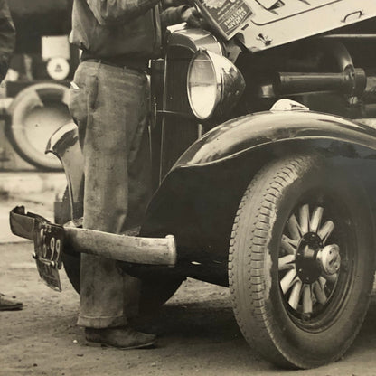 Press Photo Photograph Car Automobile at Service Garage Keystone Underwood