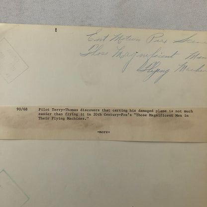 Vintage Movie Photo Photograph Those Magnificent Men in Their Flying Machines