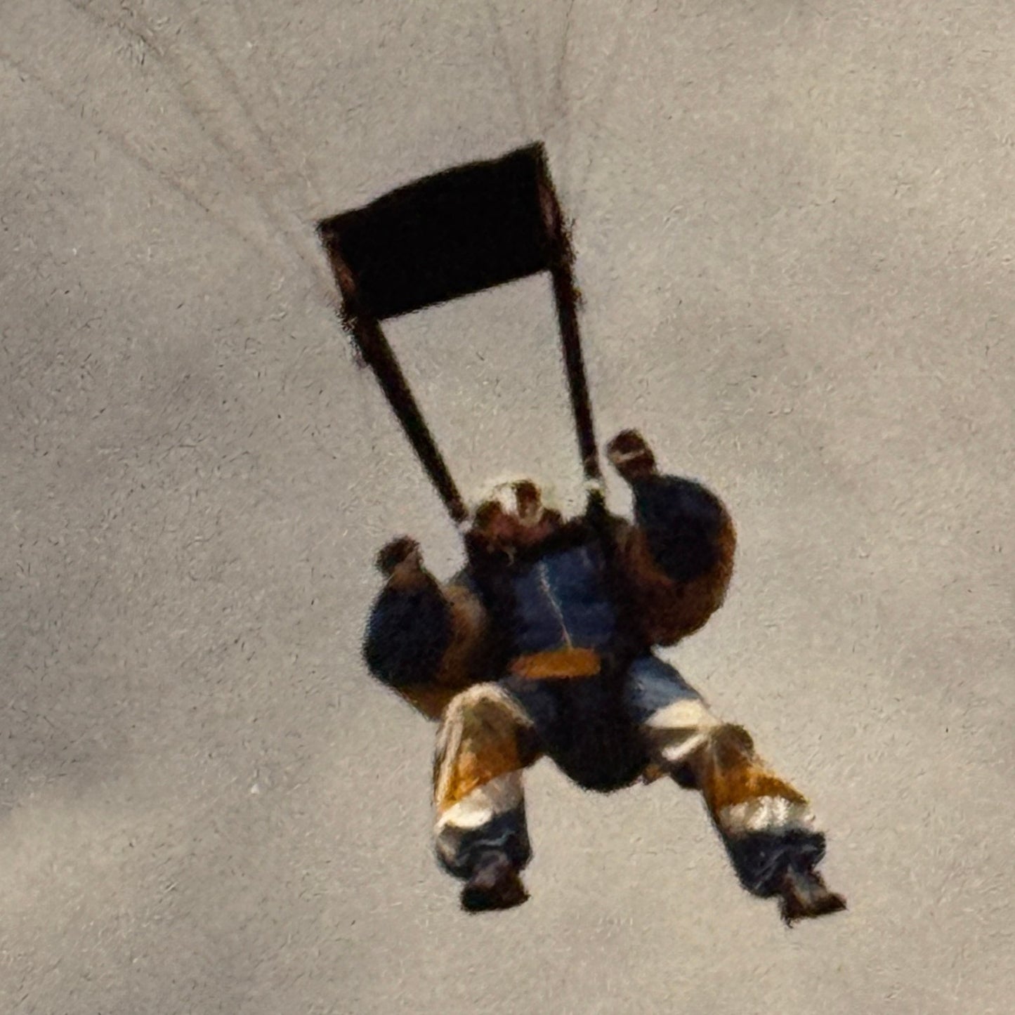 Vintage Skydiving Parachute Photo Large Format Aviation Photograph 1970s-80s
