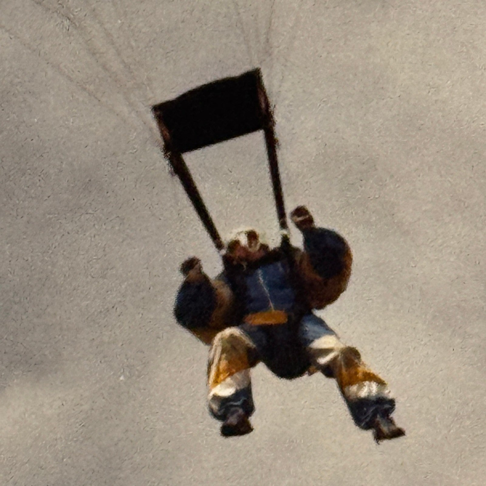 Vintage Skydiving Parachute Photo Large Format Aviation Photograph 1970s-80s