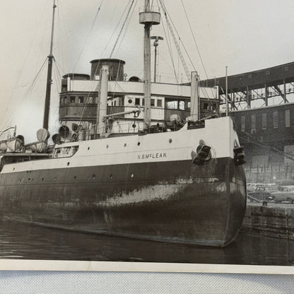 Vintage Ship Boat Photo Photograph Print NB McLean Icebreaker 1956