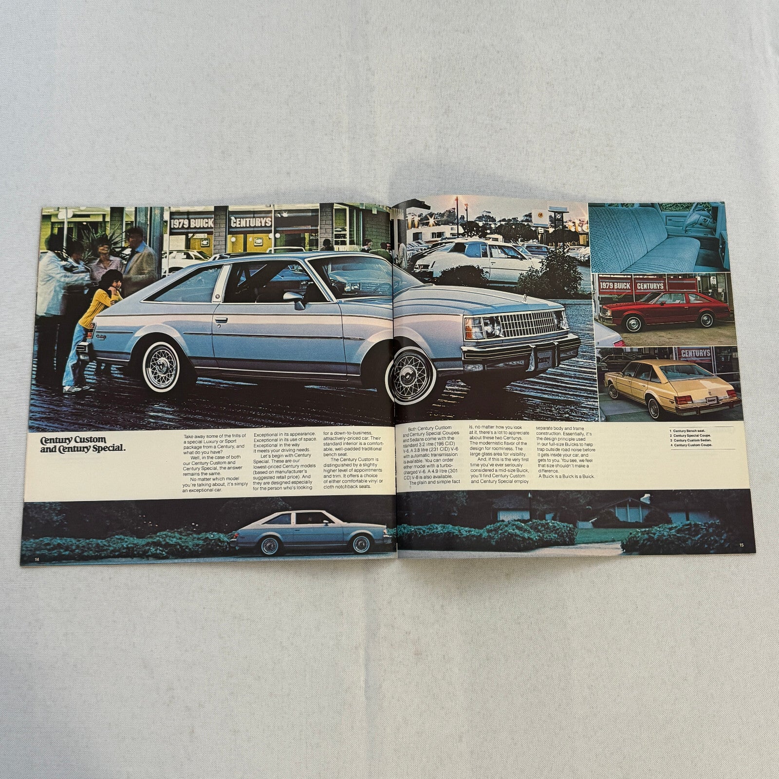 1979 Buick Regal and Century Car Sales Brochure Catalog Advertising Coupe Wagon