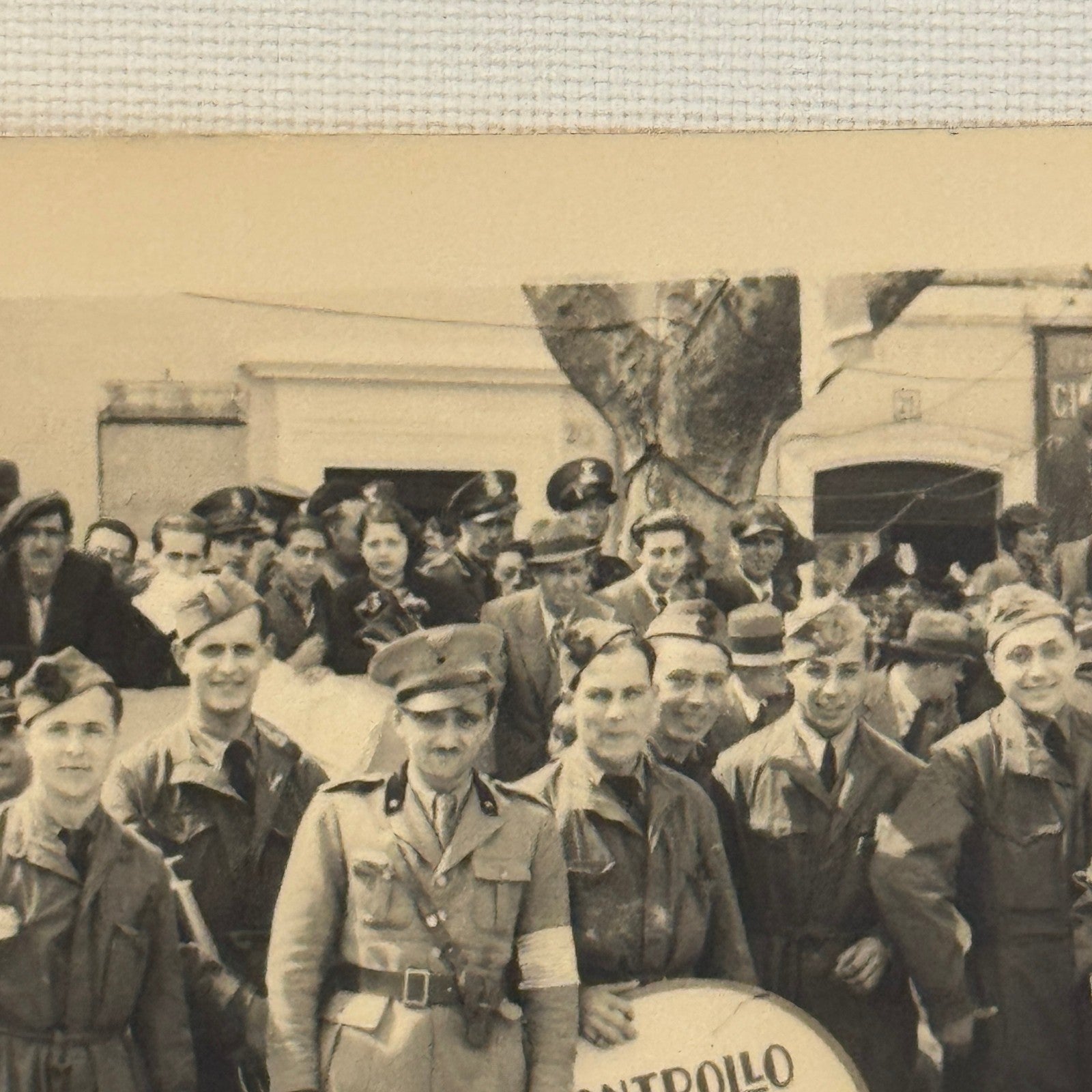 Italian Military Group Photo Vintage Photograph Rome Italy