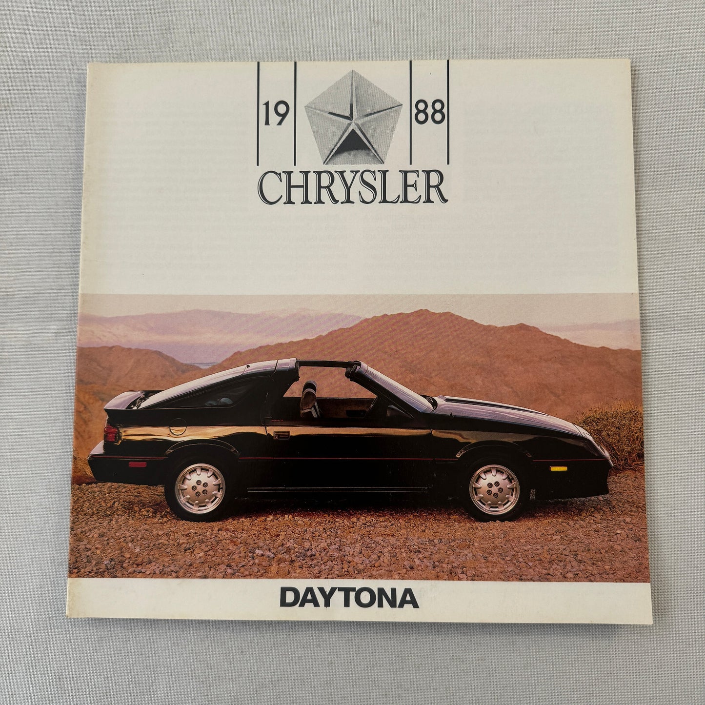 1988 Chrysler Daytona Car Sales Brochure Catalog Advertising Daytona Shelby Z