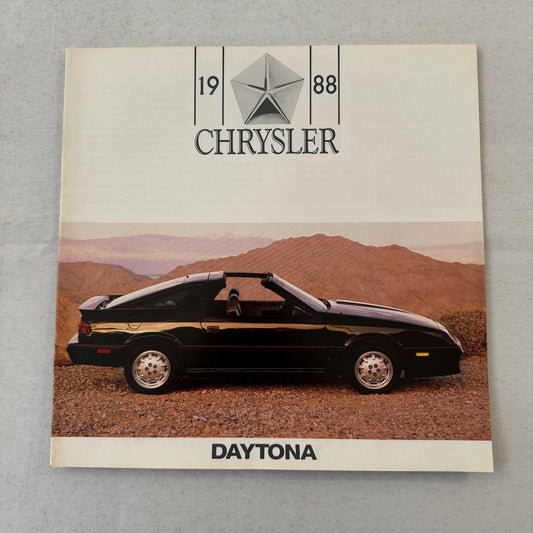 1988 Chrysler Daytona Car Sales Brochure Catalog Advertising Daytona Shelby Z