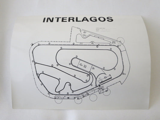 Vintage 1973 Interlagos Race Track Photo Photograph - Brazilian Grand Prix 