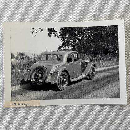 1934 Riley Car Photo Automobile Photograph Vintage