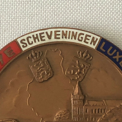 1954 Scheveningen Luxemburg Scheveningen SLS Rally Badge Emblem Award 