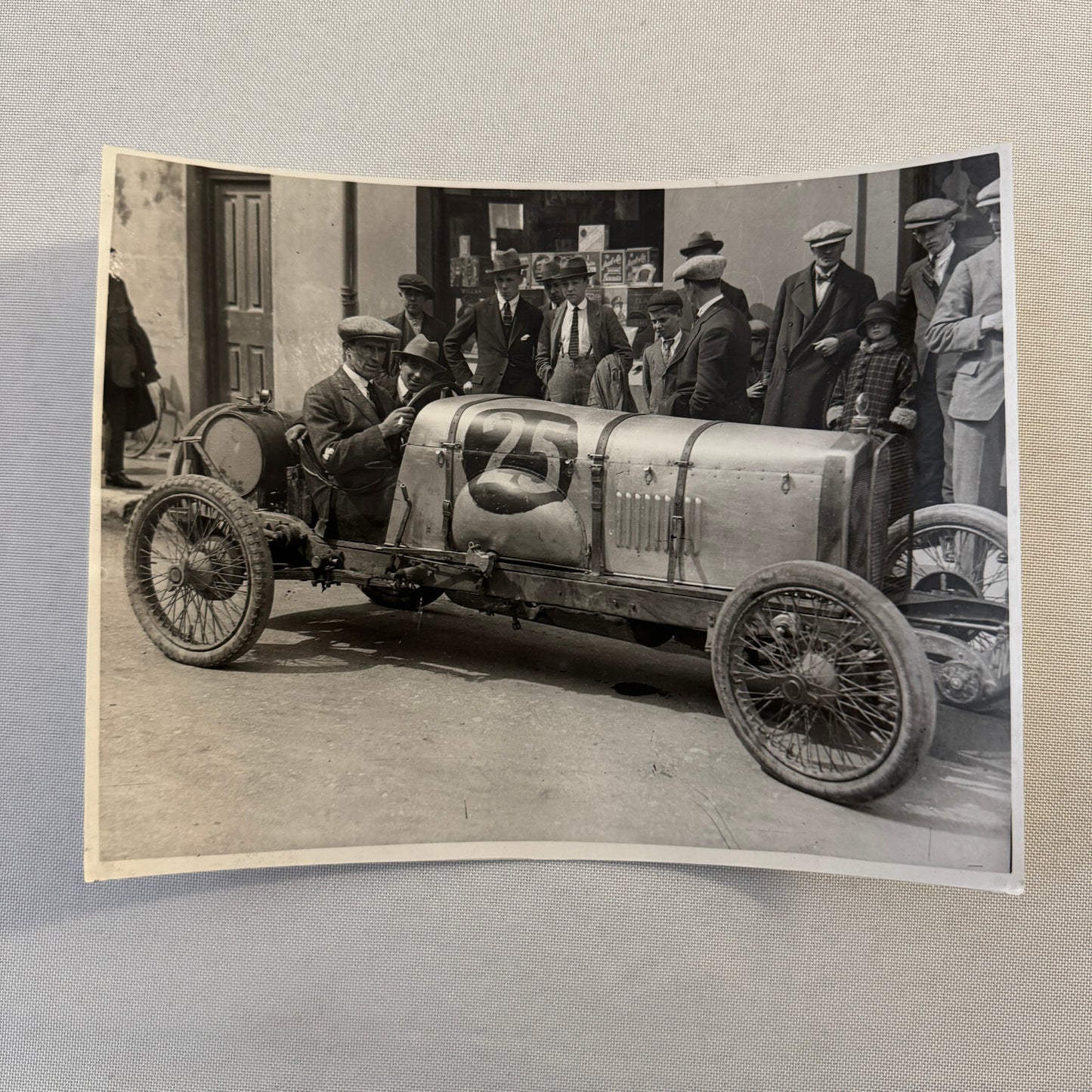1922 Tourist Trophy TT Race Racing Photo Photograph Vintage Enfield Allday Car