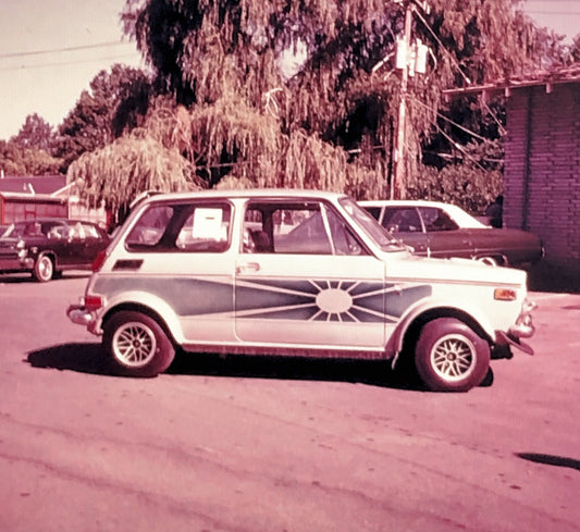 35mm Vintage Photo Slide Honda Car Custom Design Modified Automobile