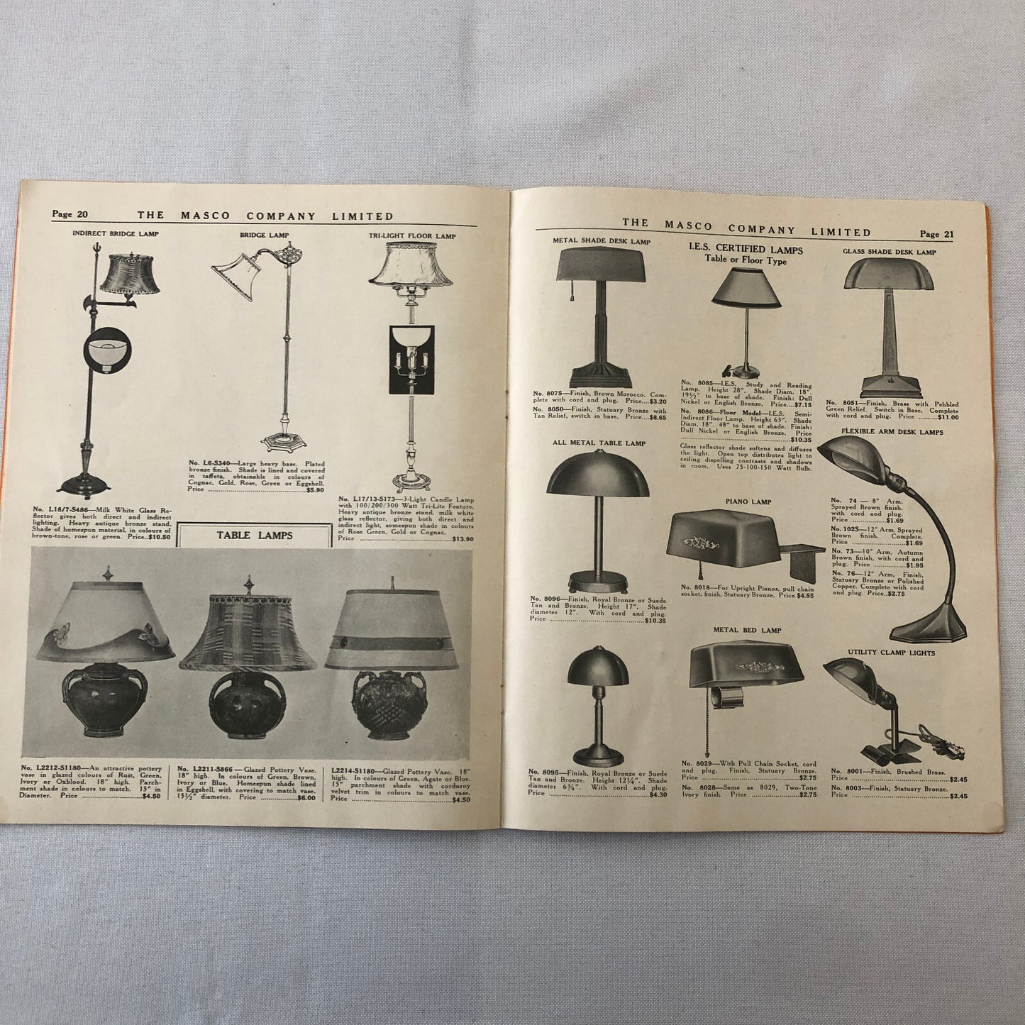 1936 1937 Masco Appliance Catalog Brochure Refrigerator Washing Maching Vacuum +