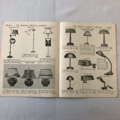 1936 1937 Masco Appliance Catalog Brochure Refrigerator Washing Maching Vacuum +