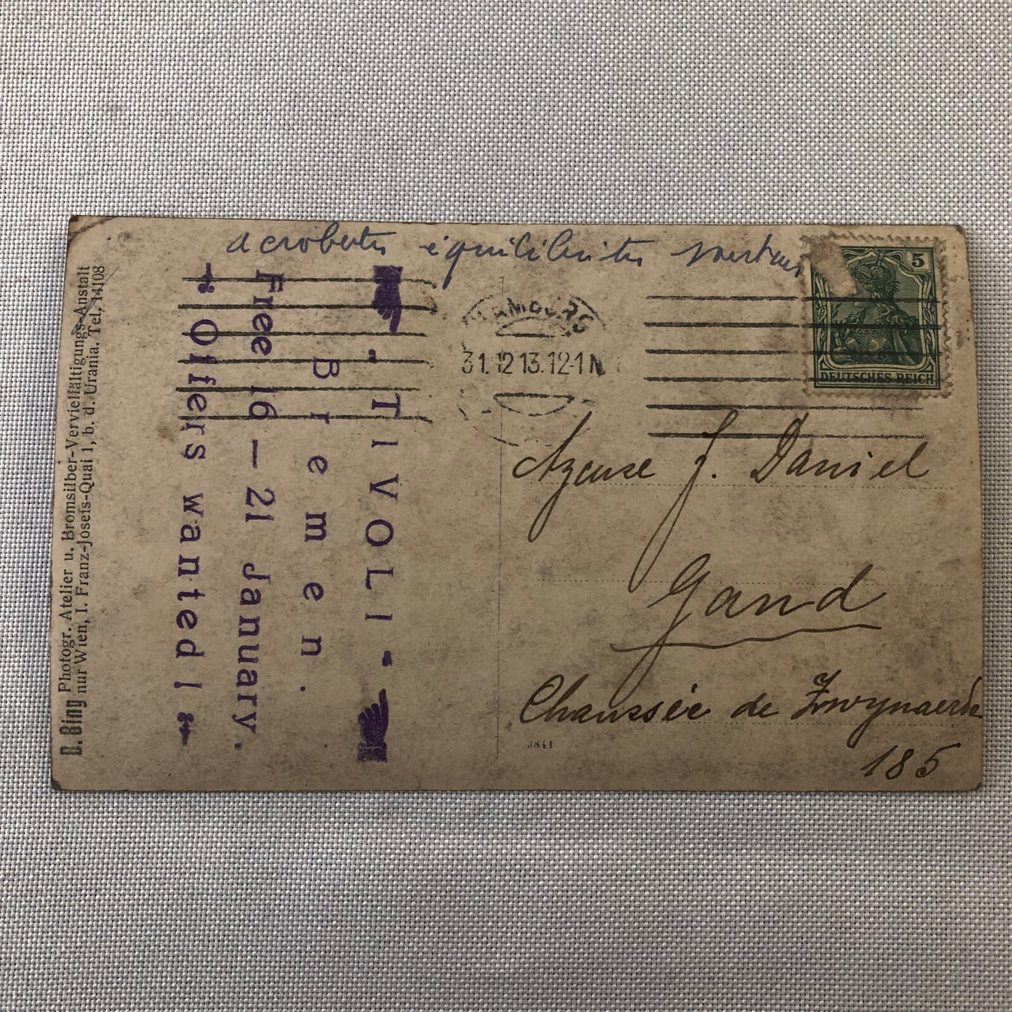 Circus Performer Acrobats Dancer Troupe RPPC Real Photo Postcard Unknown History