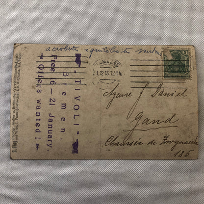 Circus Performer Acrobats Dancer Troupe RPPC Real Photo Postcard Unknown History