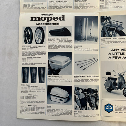 1980 Vespa Scooter and Moped ACCESSORIES Sales Brochure Catalog